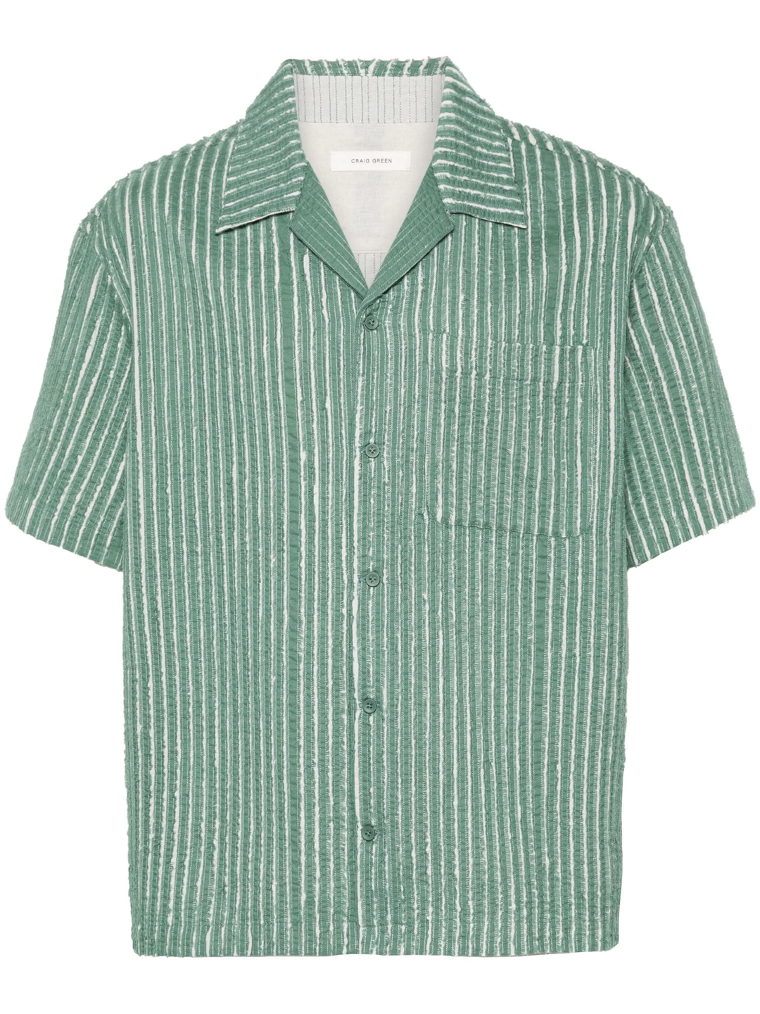 Hand-Frayed Stripe Shirt