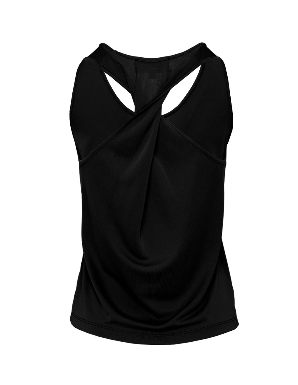 Poly Crepe Twist-Back Tank