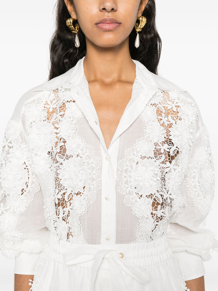 Halliday Lace Flower Shirt