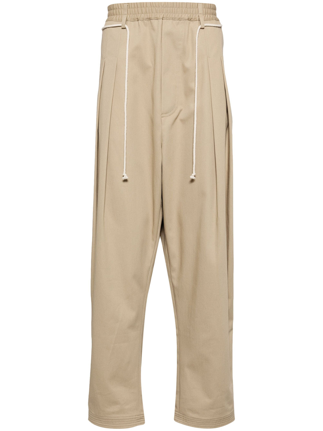 Pleated Drawstring Trousers