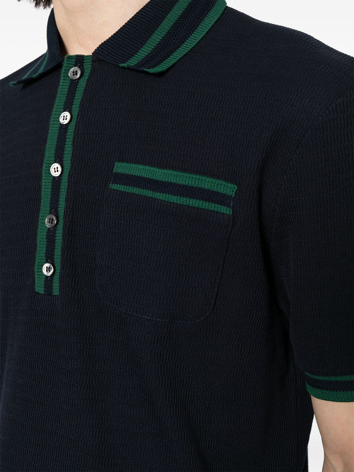 Short Sleeve Rib Cuff Polo