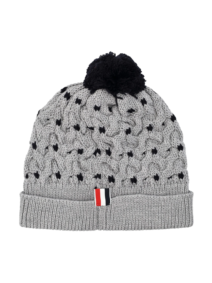 Merino Wool 4-Bar Cable Hat