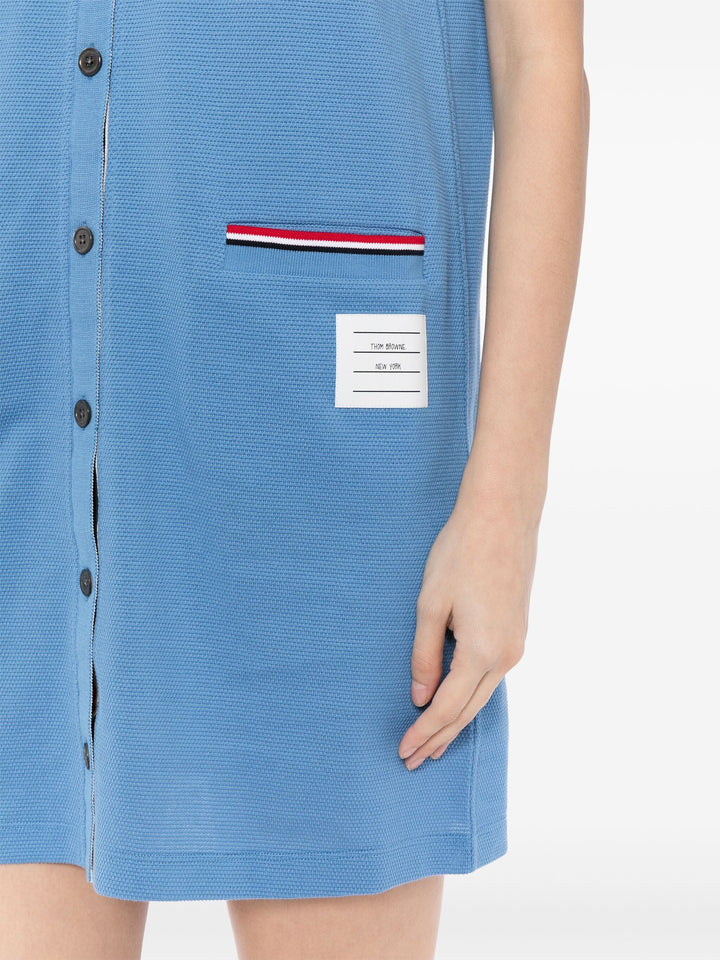 Sleeveless Point Collar Dress Women