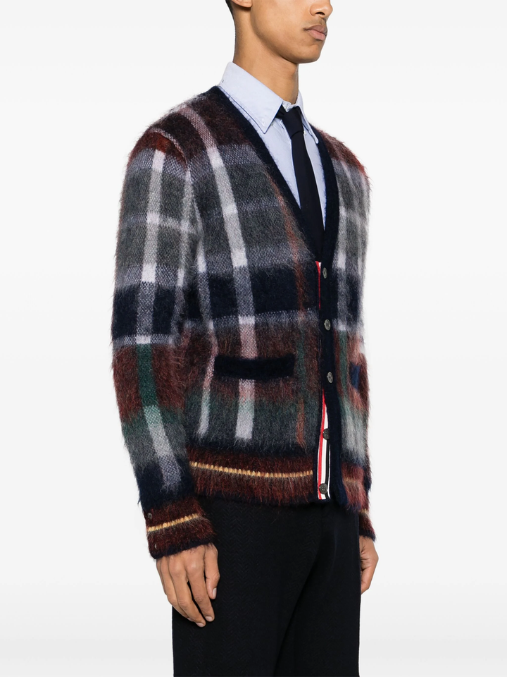 Gingham Hector Tartan Check Cardigan