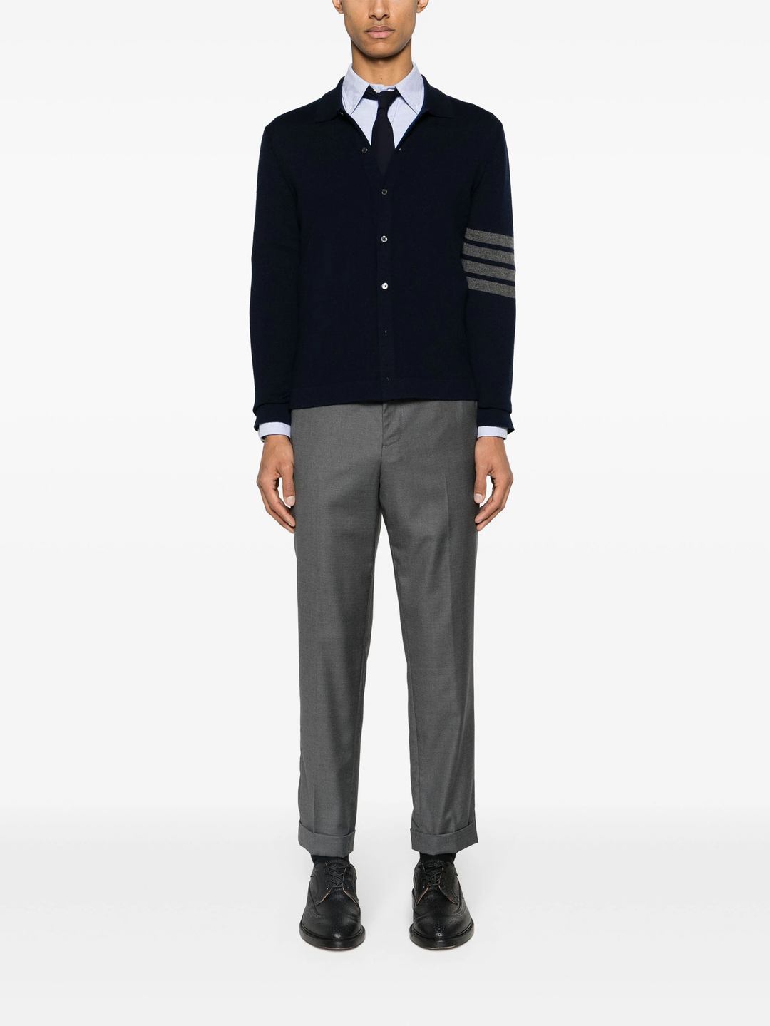 Cashmere Jersey Stitch 4-Bar Shirt Men