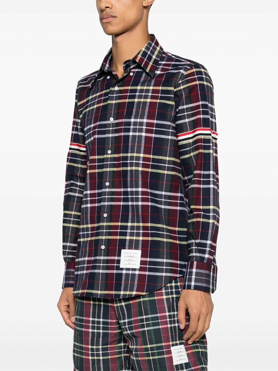 Hunting Tartan Cotton Flannel Armband Shirt