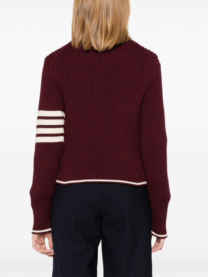 Baby Cable Cropped Crew Neck Top Women