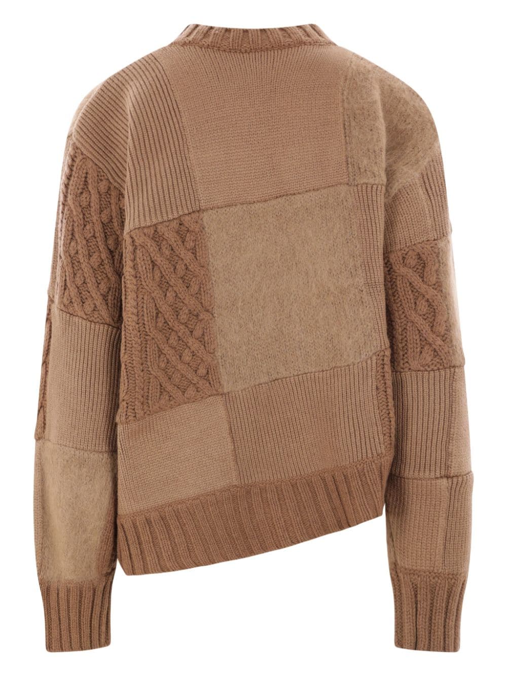 Patchwork Knit Blouson