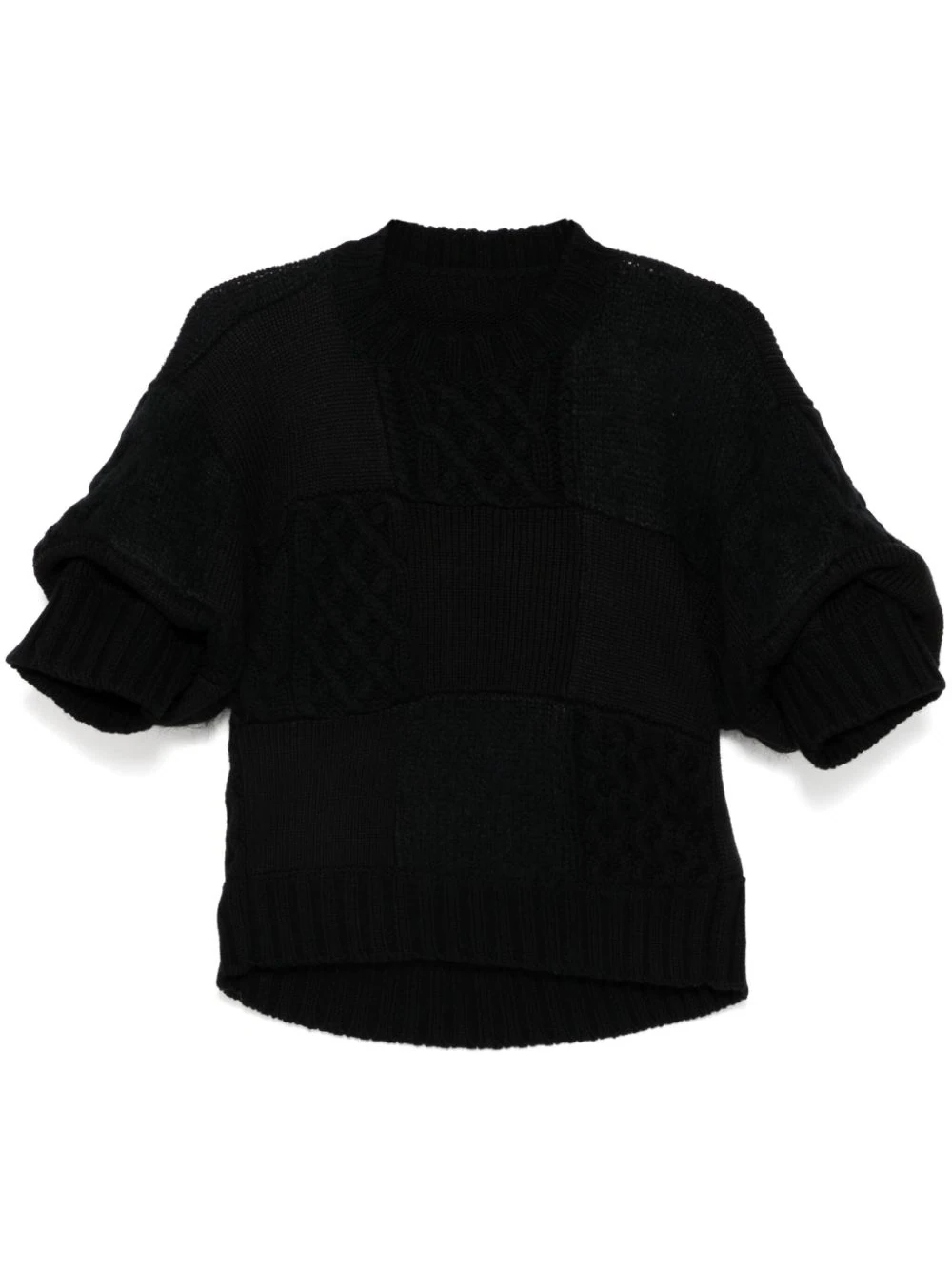 Patchwork Knit Pullover