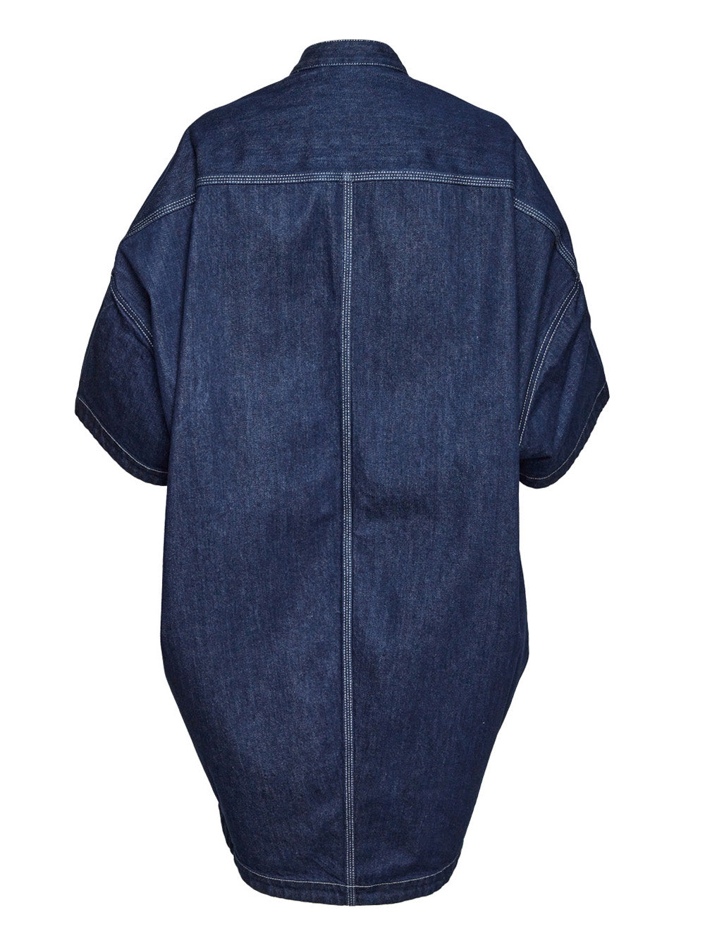 Dark Blue S-Wave Denim Dress