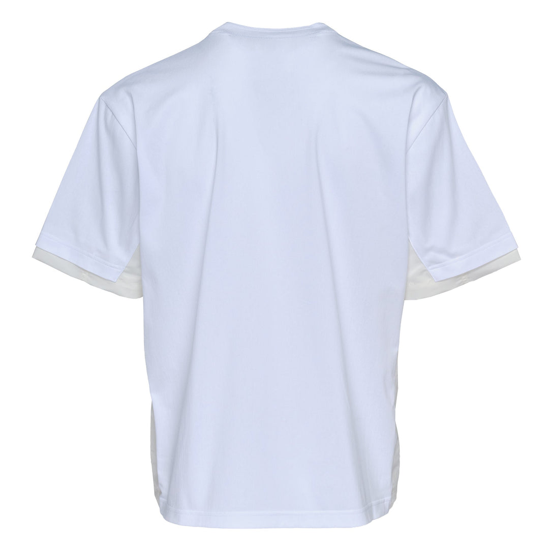 Nylon Twill X Cotton Jersey T-Shirt