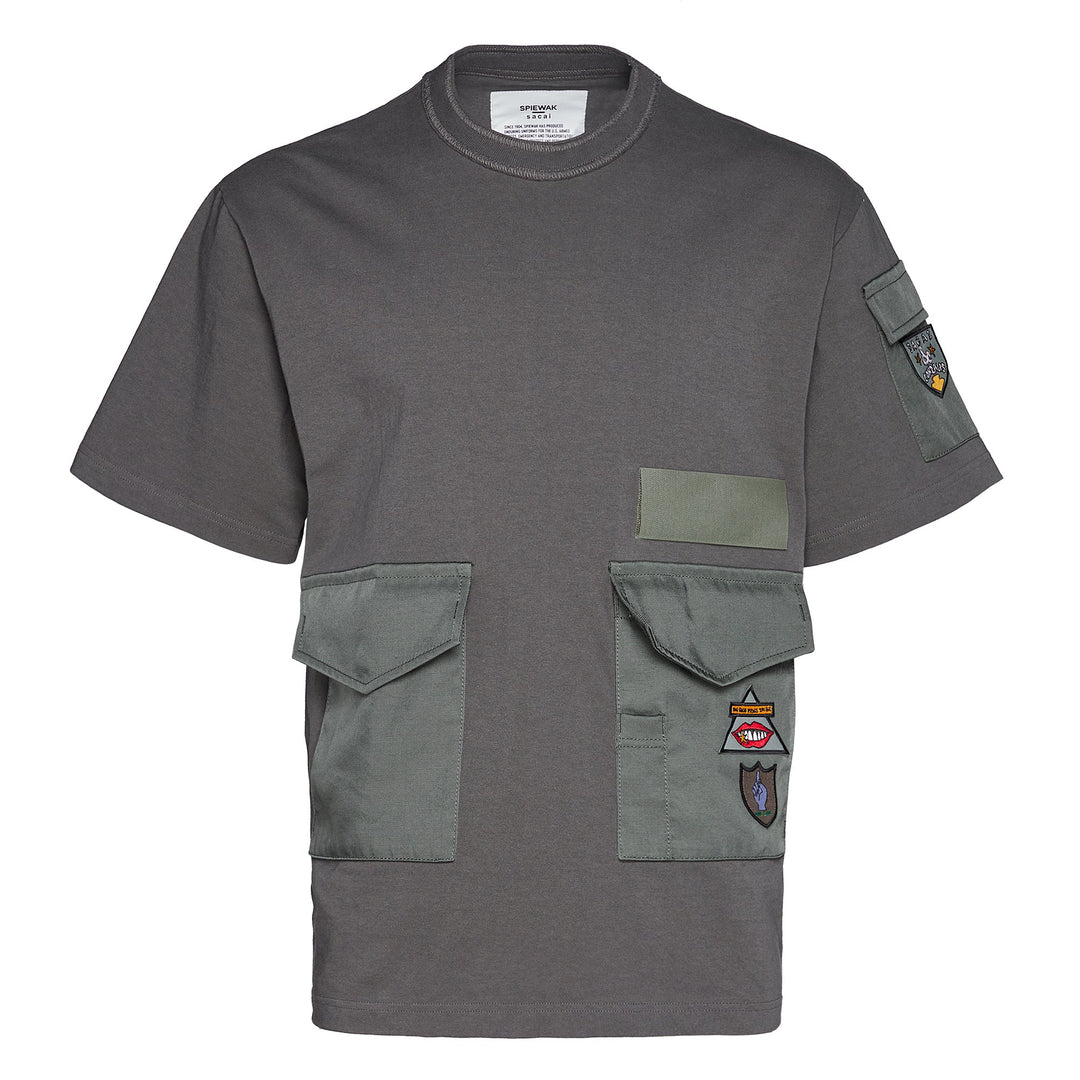 sacai X SPIEWAK Gonz Multi Patch Cotton Jersey T-Shirt