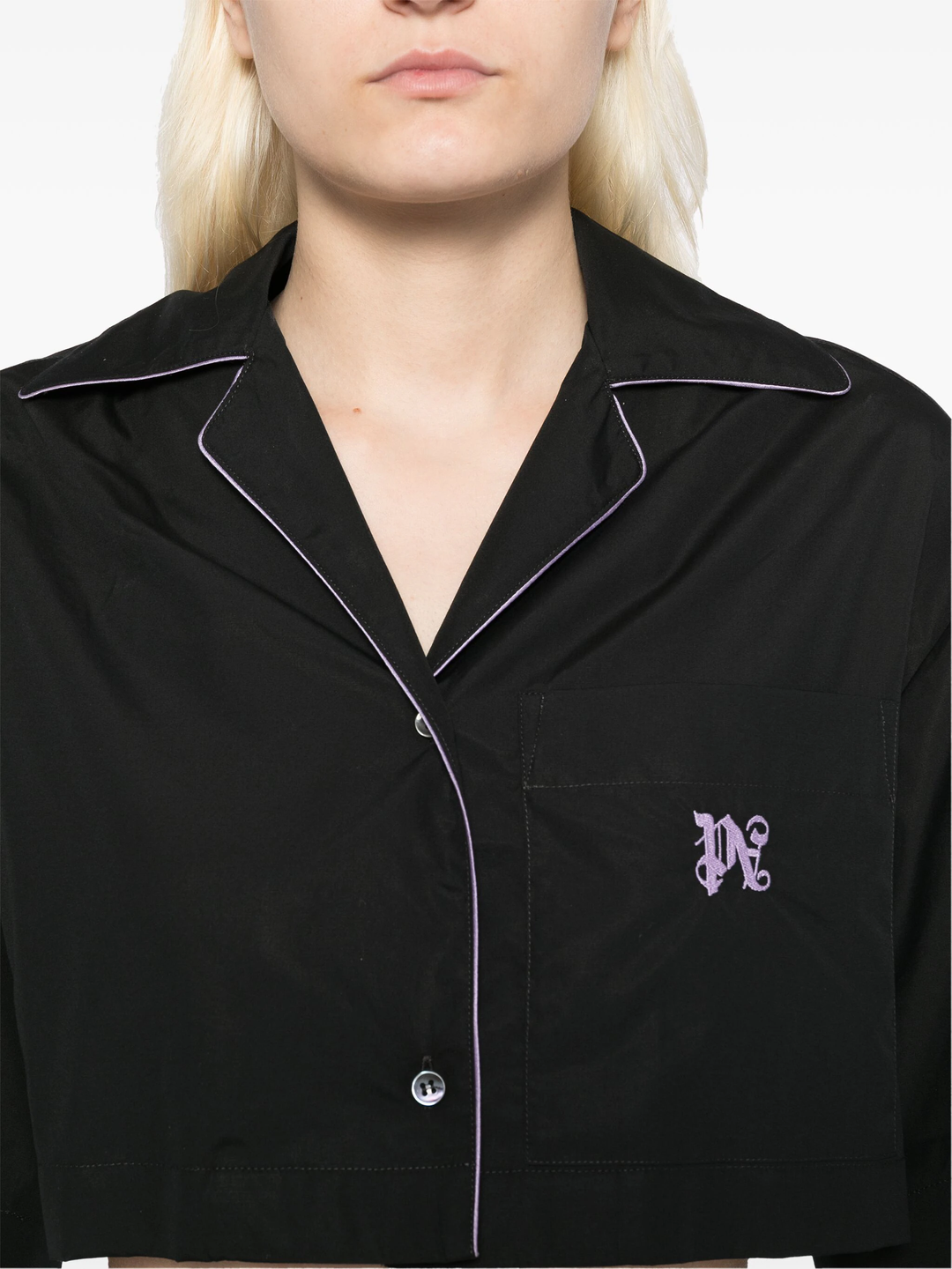 Monogram Cropped Shirt