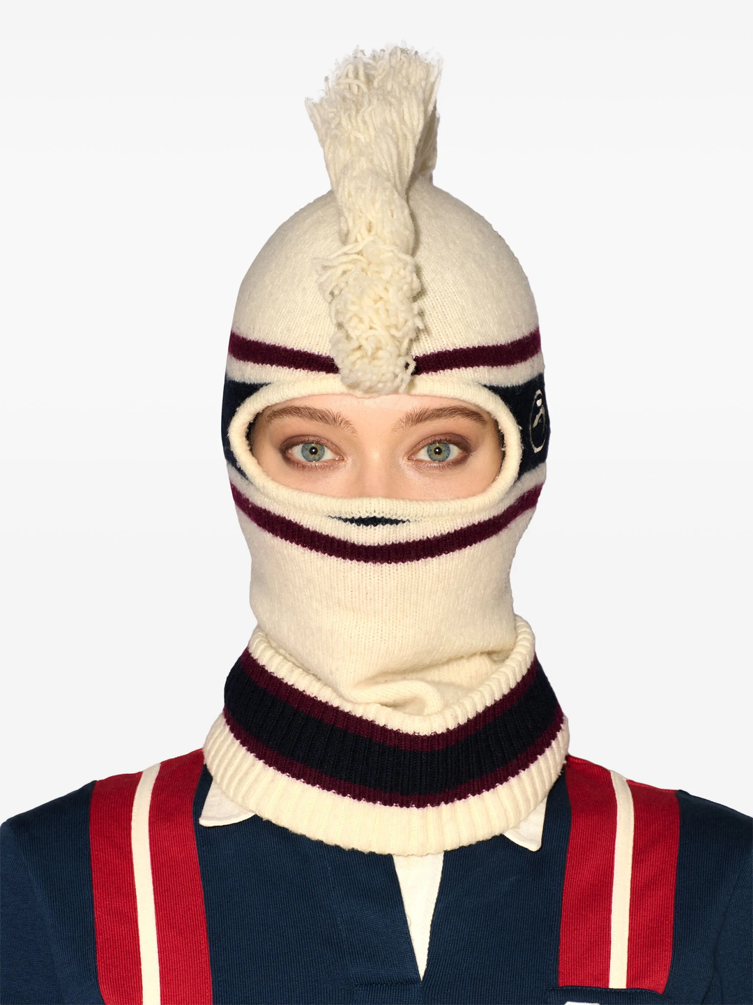 Fringe Knit Balaclava