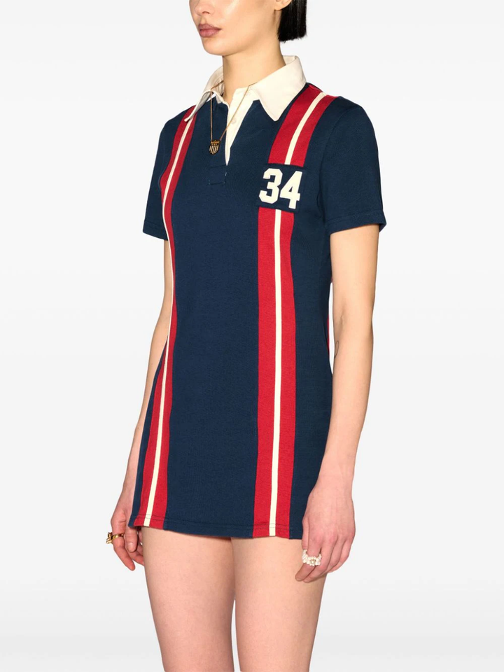 Striped Rugby Shirt Dress