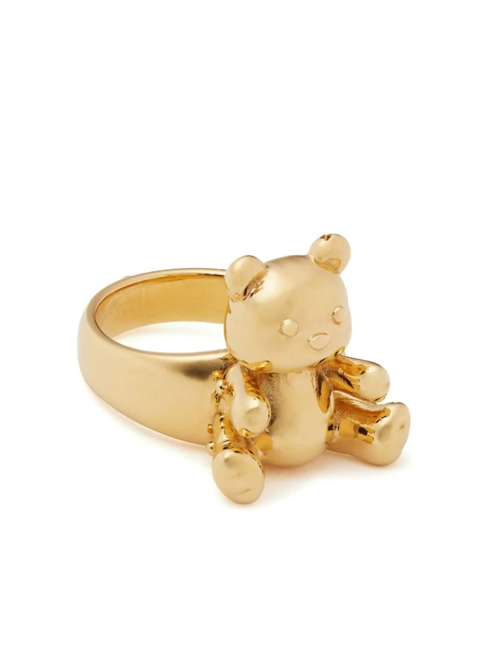 Inflated Teddy Bear Ring Gold