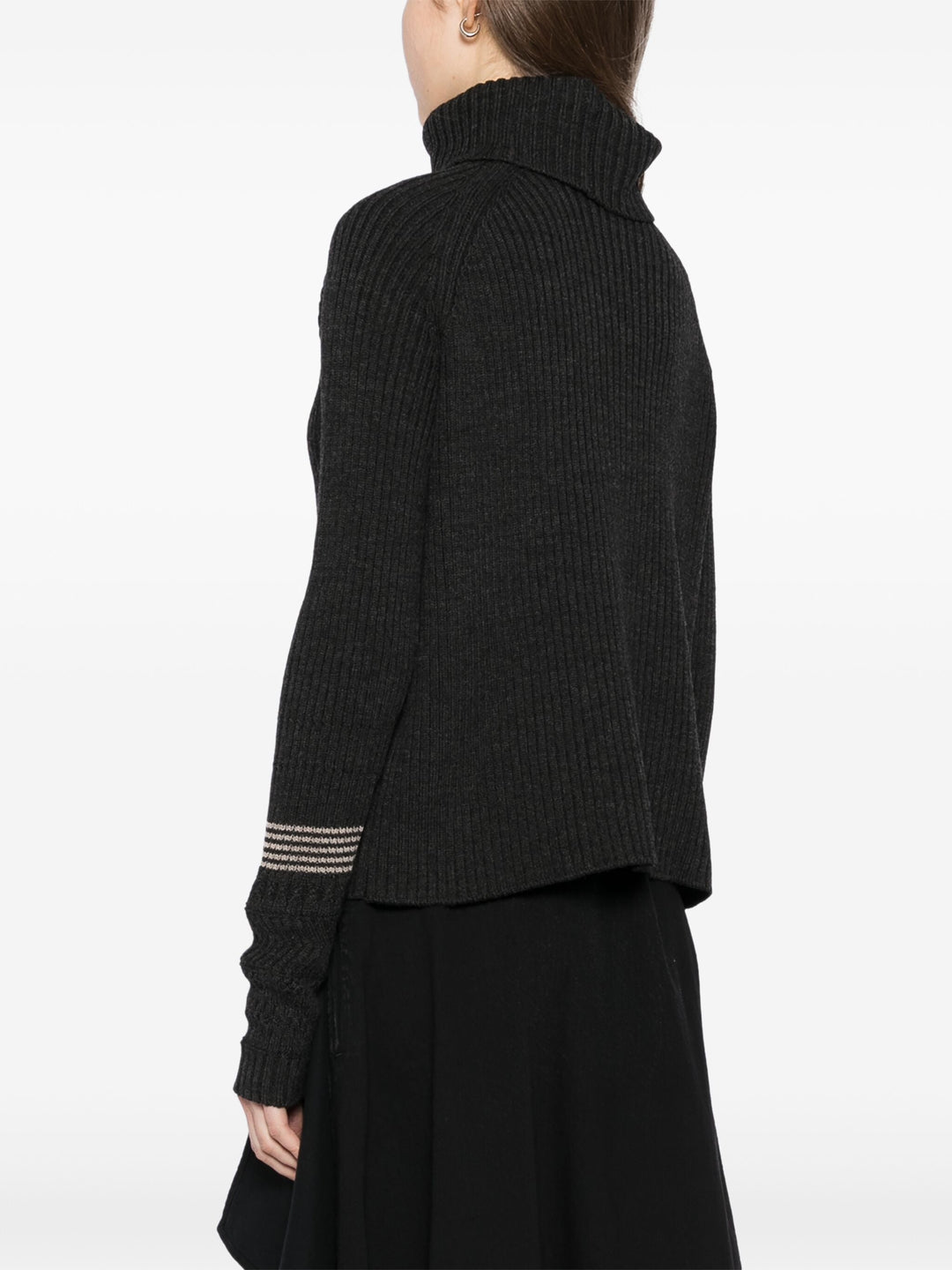 Rib Turtle Neck Pullover