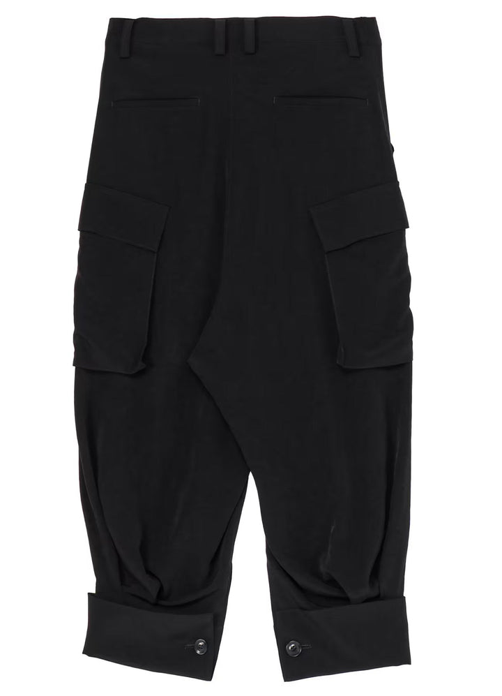 Cuffed Hem Cargo Pants
