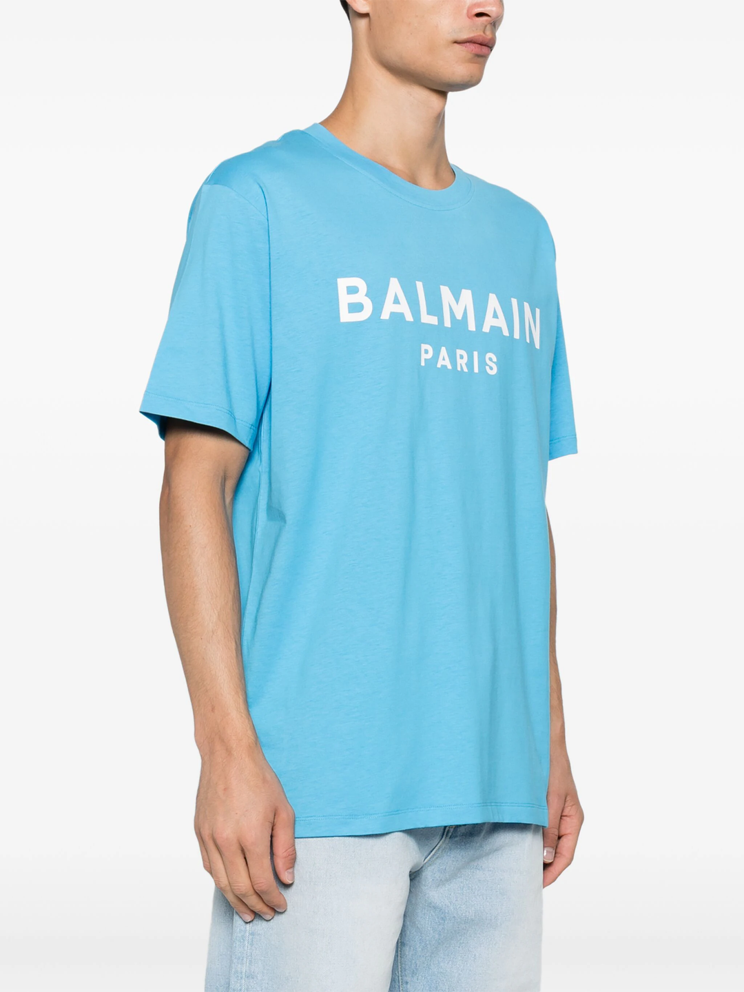 Straight Fit Balmain Print T-Shirt