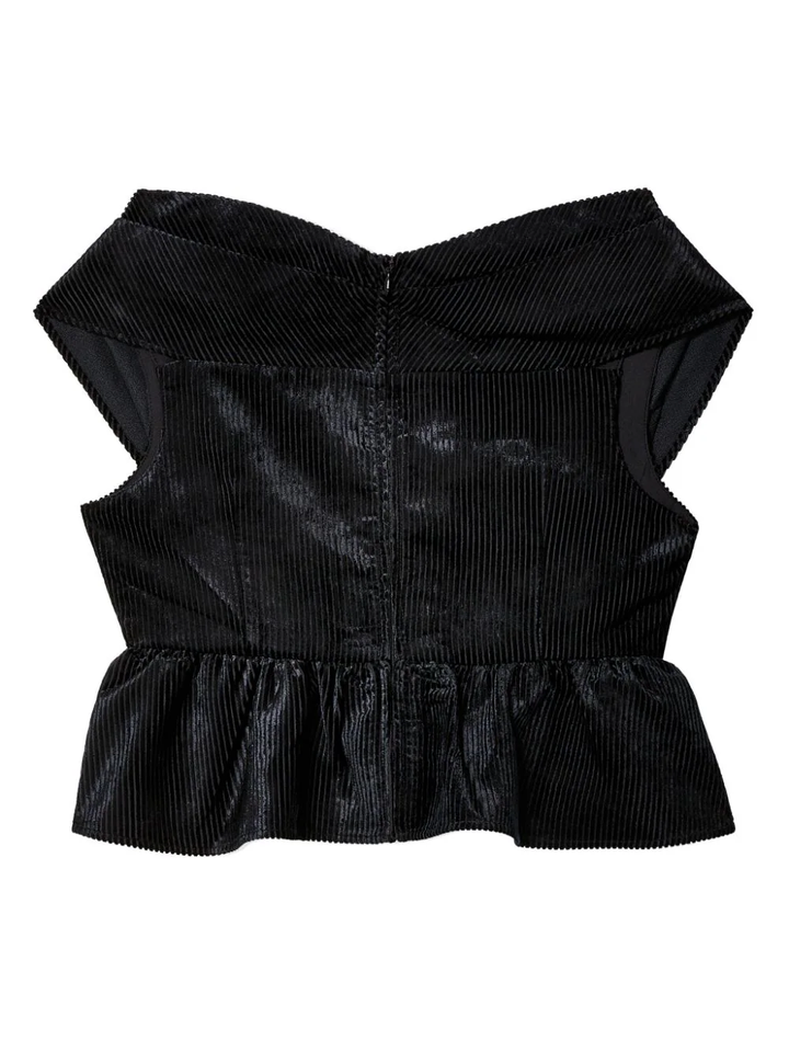 Three Dimensional Pleated Top