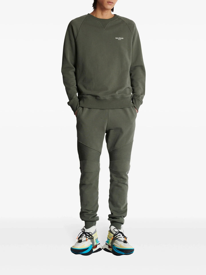 Ribbed Flock Sweatpants