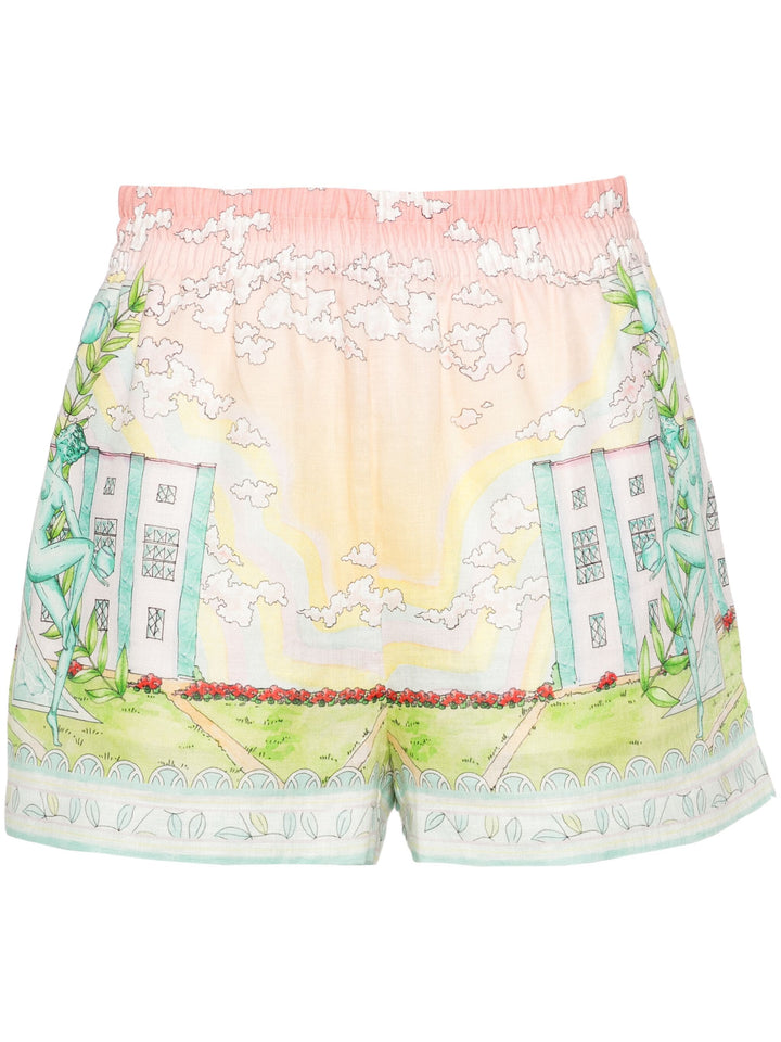 Linen Vase Shorts