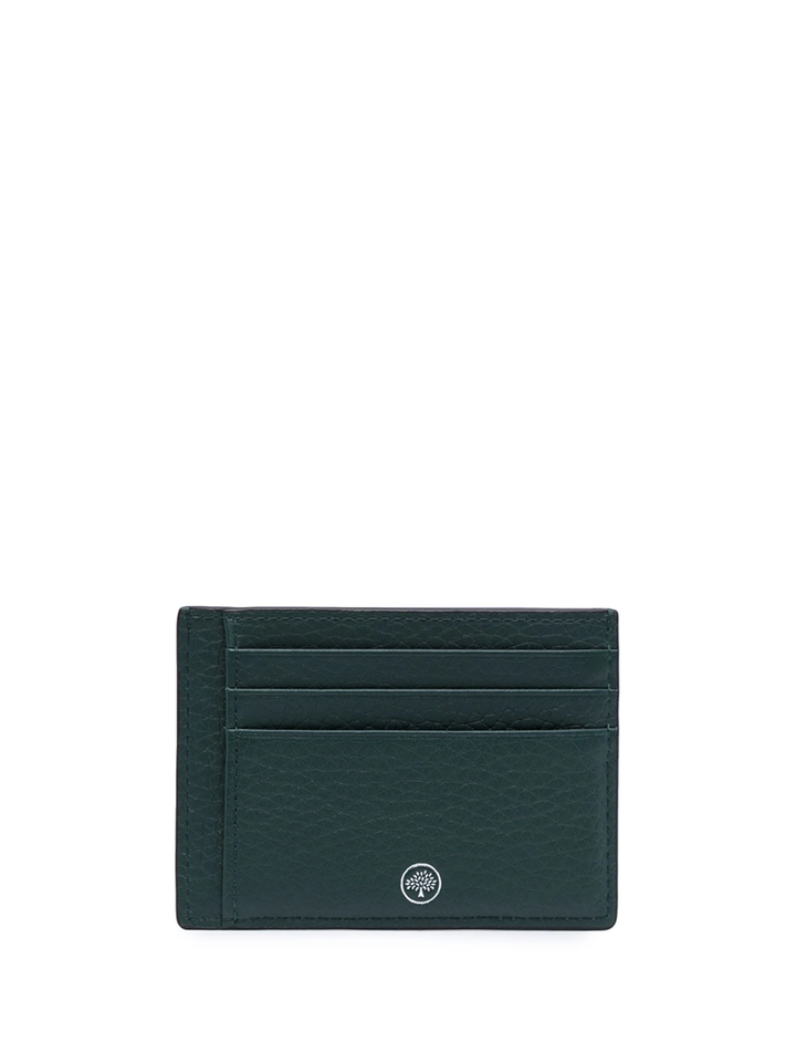 Card Holder Mulberry Green Heavy Grain