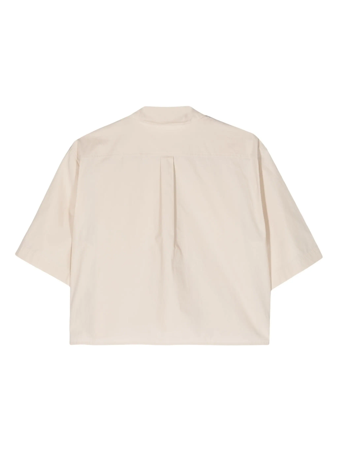 Cropped Cotton-Poplin Shirt