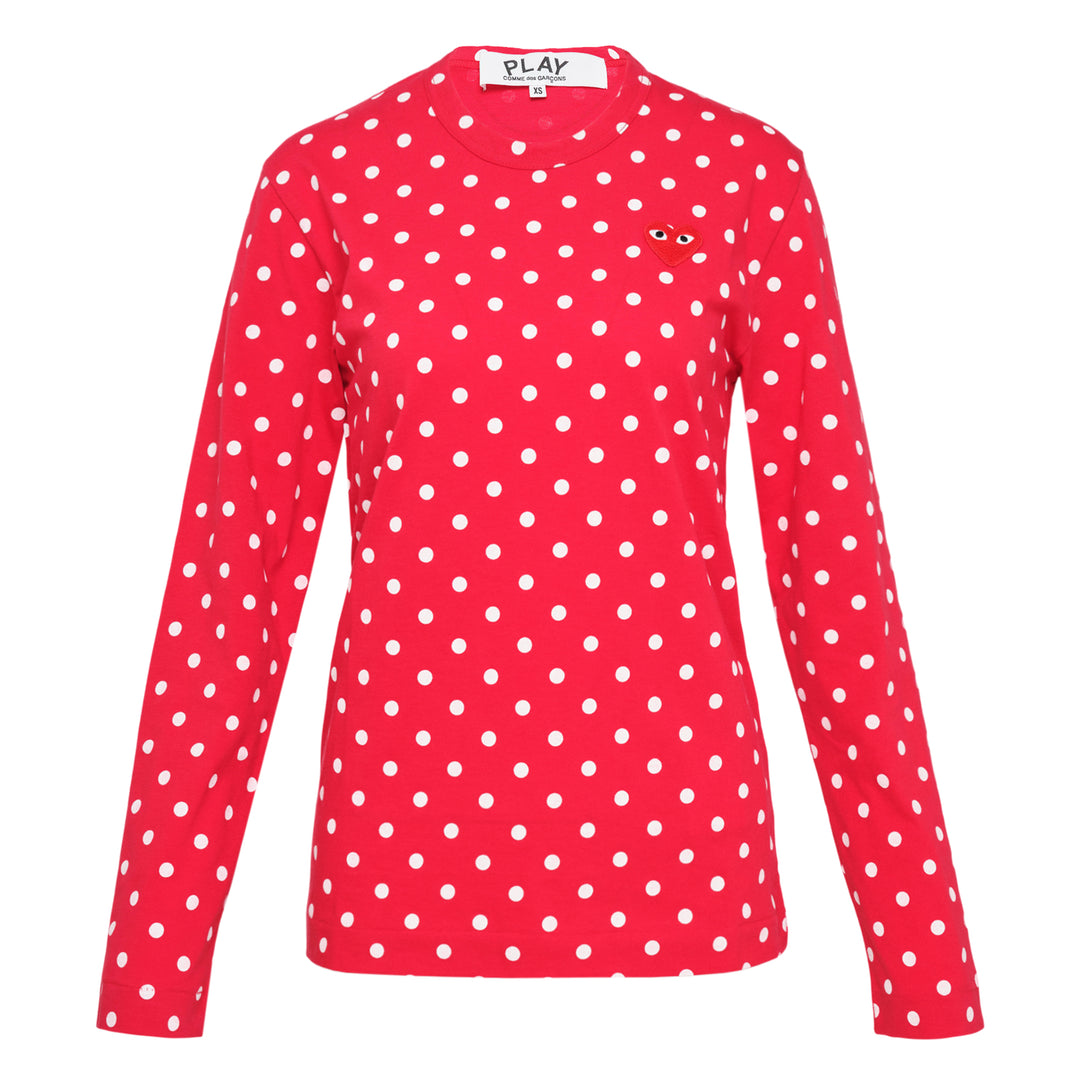 COMME des GARCONS PLAY Long Sleeve Tee – Available at Club 21, Official Retailer in Singapore, Malaysia & Thailand with Global Shipping Online