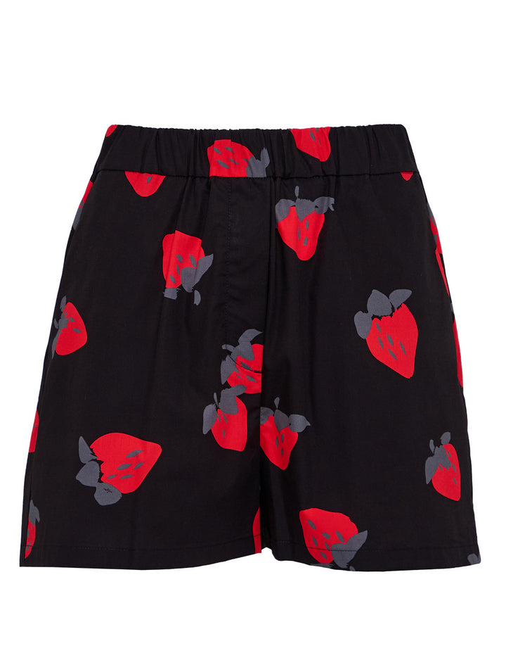 Strawberry Print Shorts