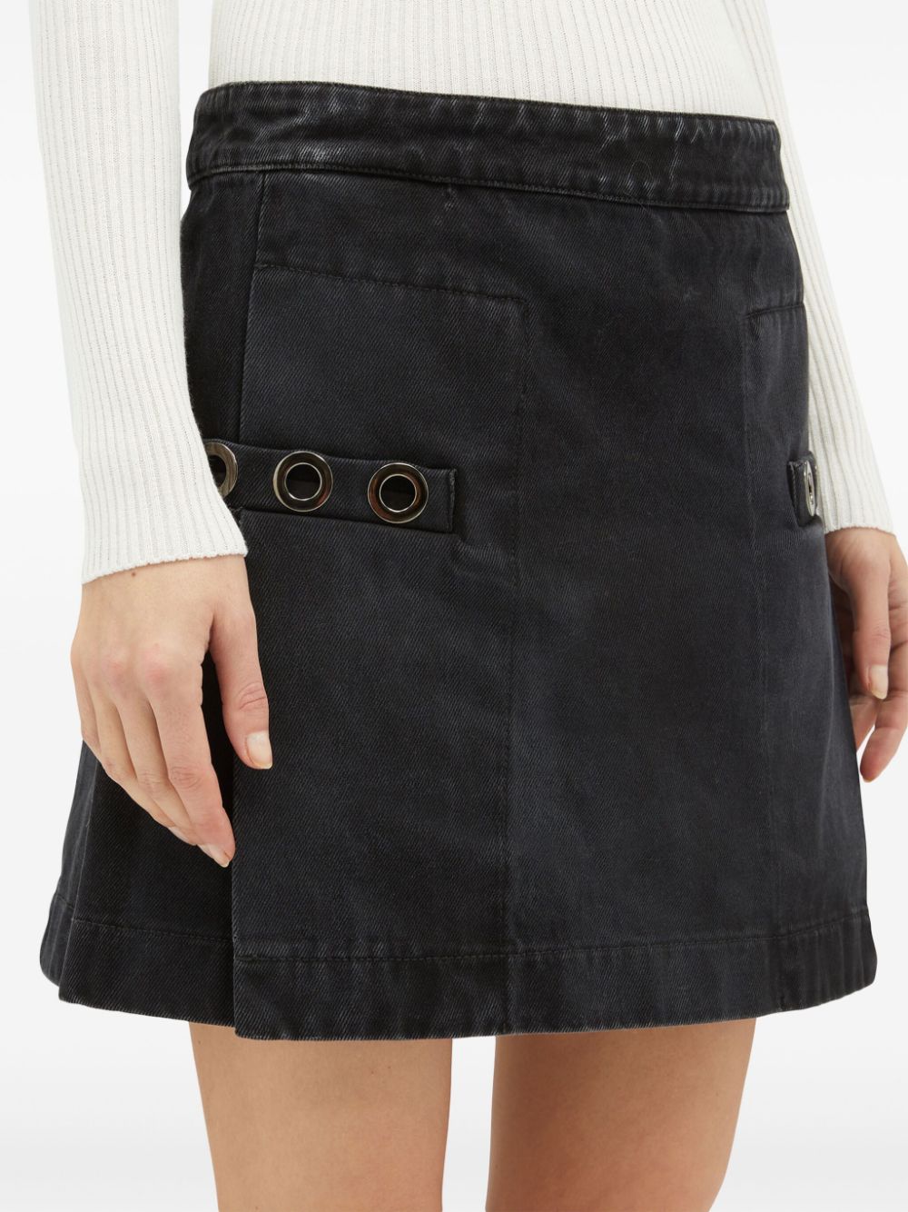 Rivet-Embellished Skirt