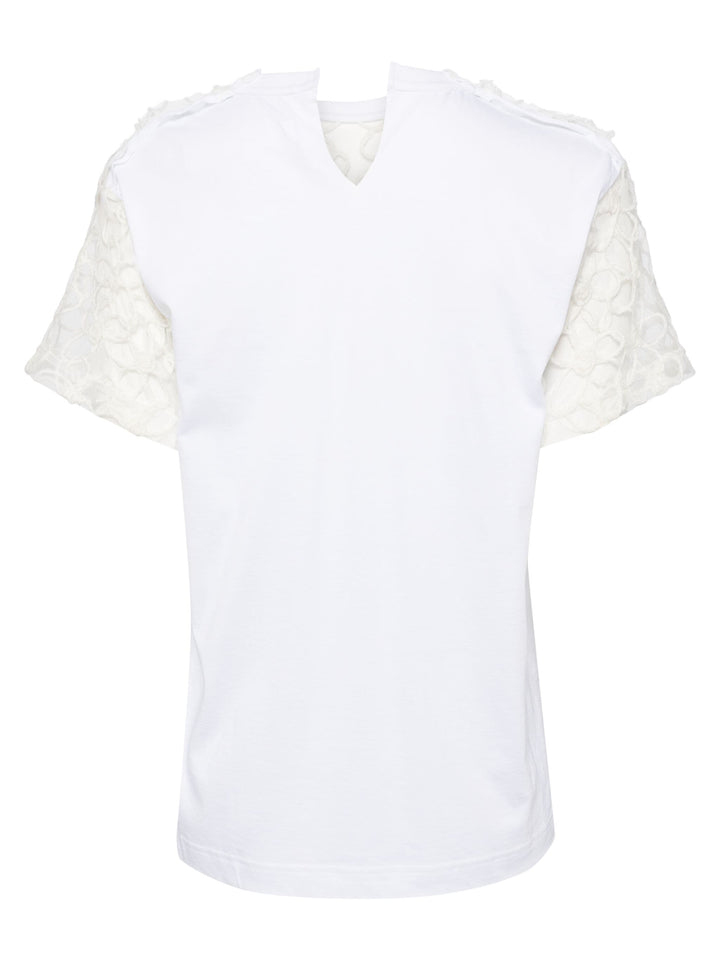 Nylon Tulle Embroidered Tee