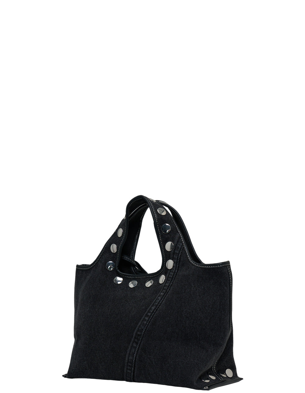 Washed Denim Mini Market Tote