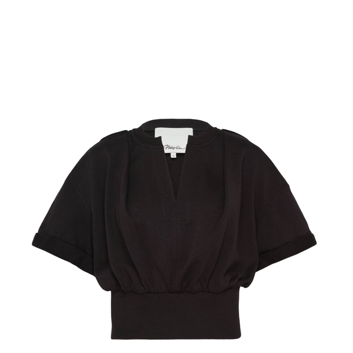 Short Sleeve Cropped Sweatshirt