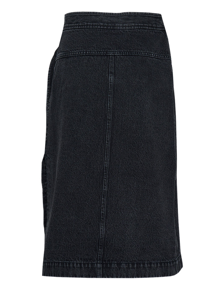 Denim Wrap Skirt