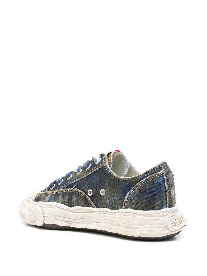 PETERSON 23 Original Sole Washed Denim Low Top Sneakers