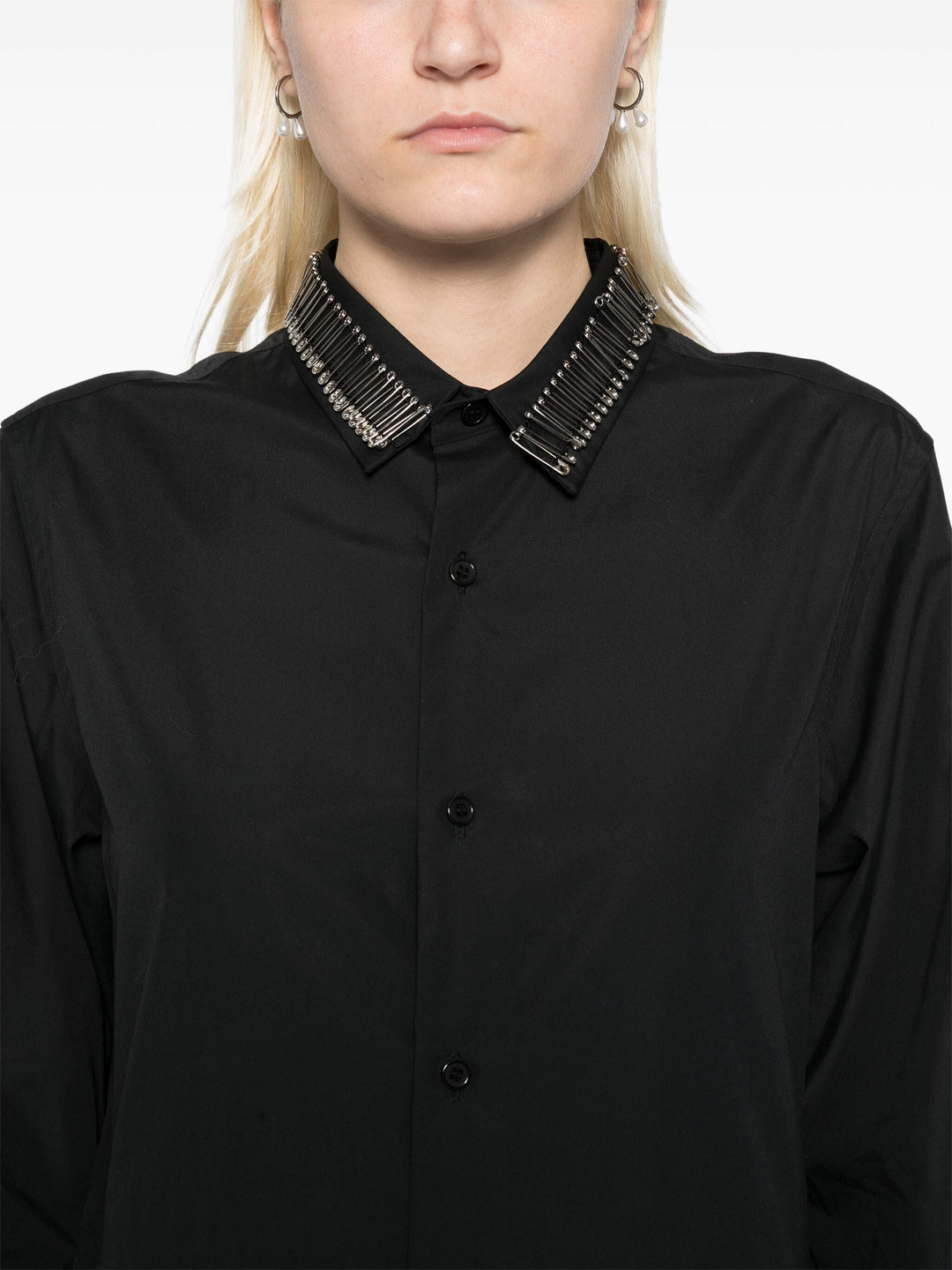 Cotton Broad X Pin Blouse