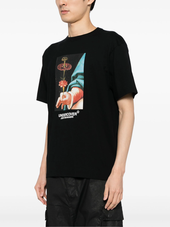 Hand Holding Flower Print Tee