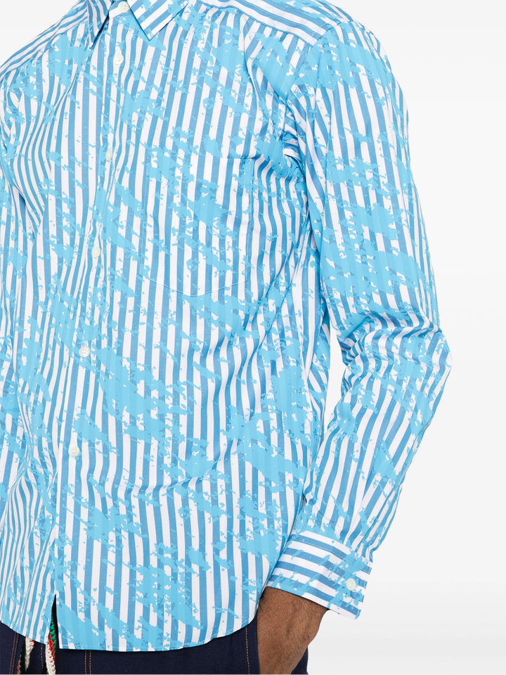 Cotton Broad Stripe Shirt