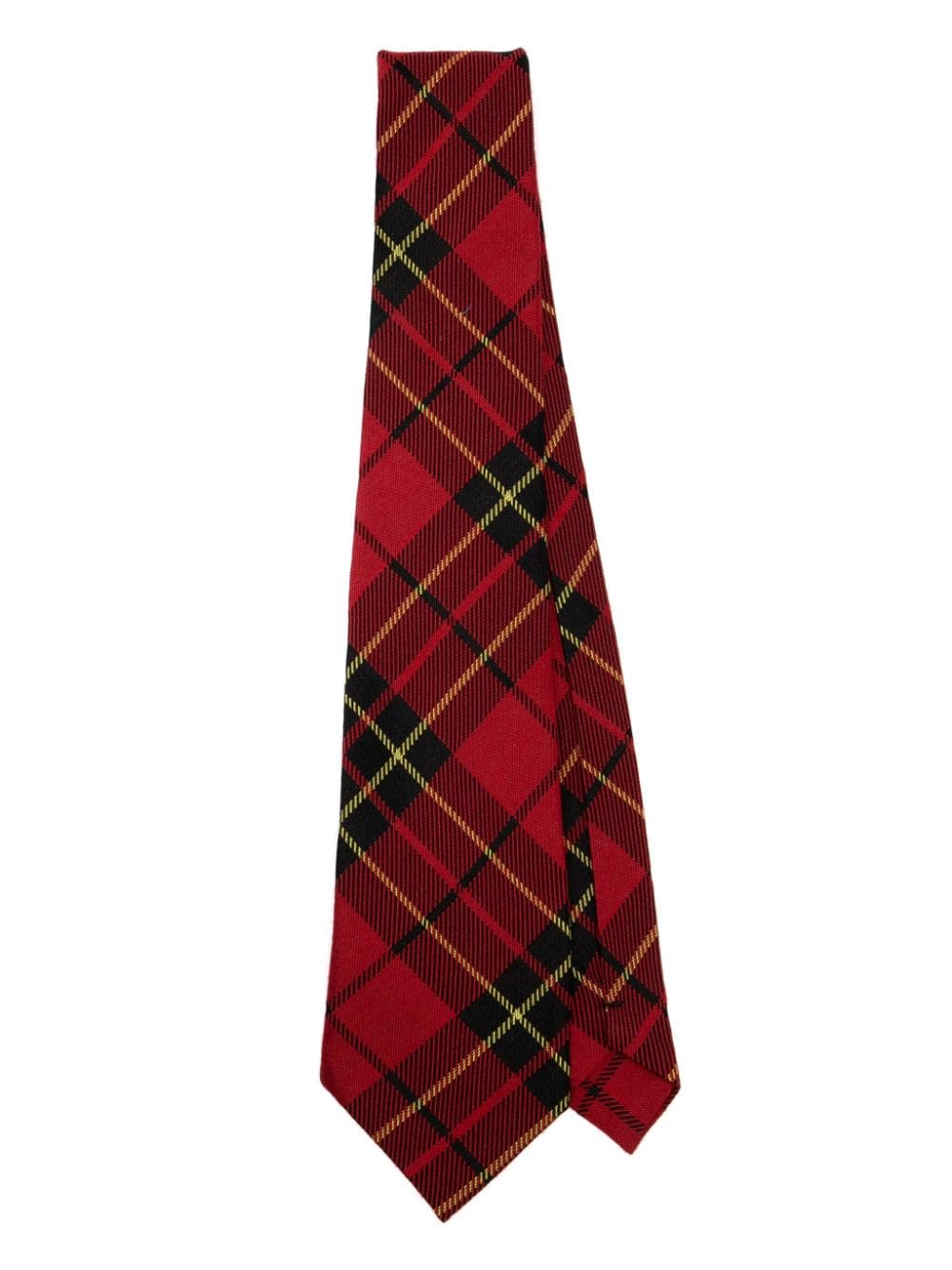Silk Wool Tartan Check Tie