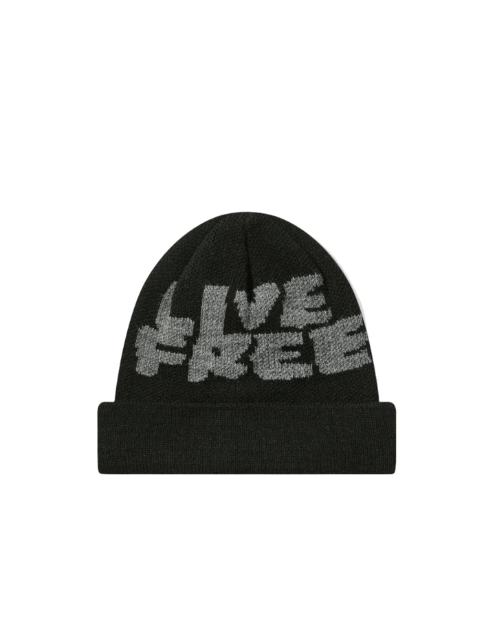 Live Free Jacquard Knit Beanie