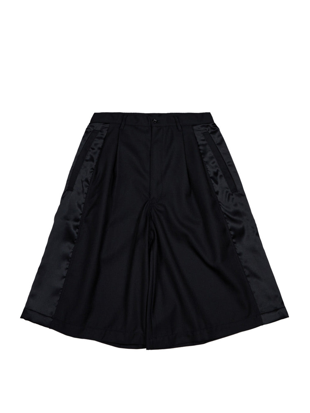 Wool X Satin Polyester Shorts