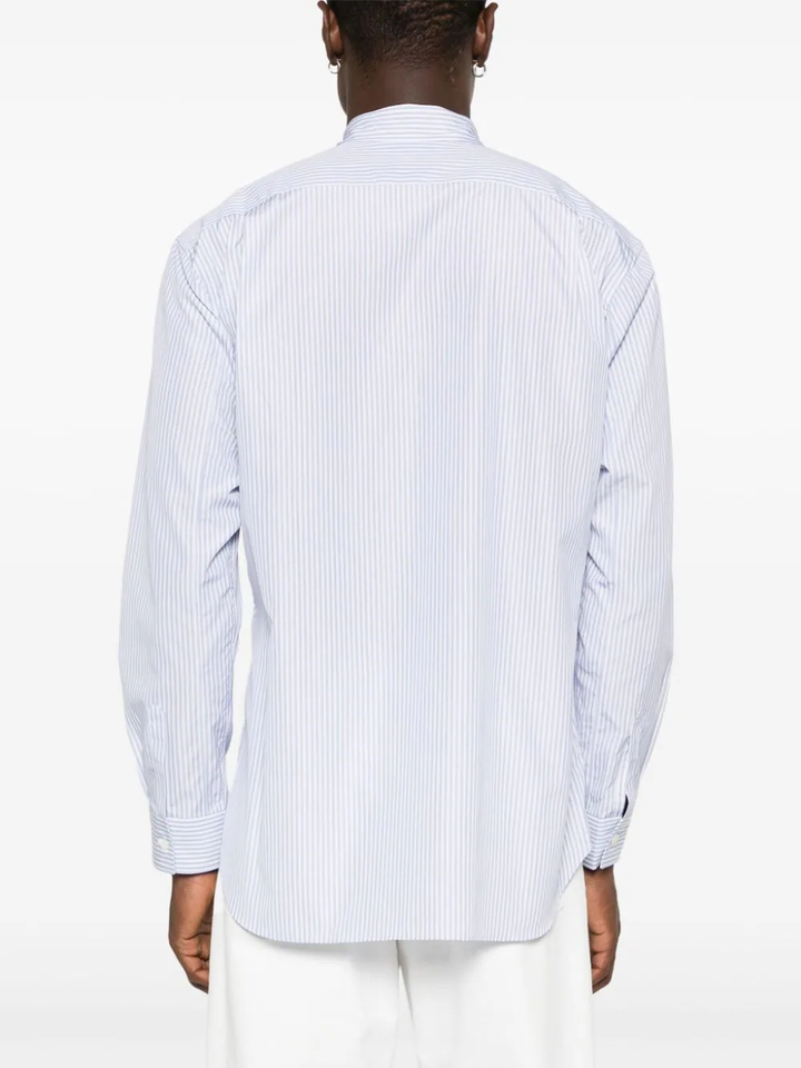 Yarn Dyed Cotton Stripe Poplin Shirt