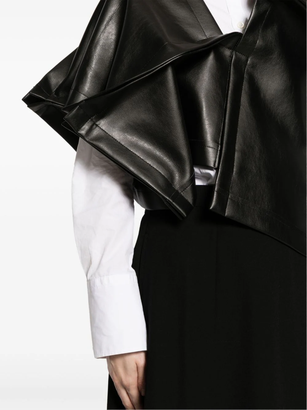 Hard Fake Leather Thin Jacket