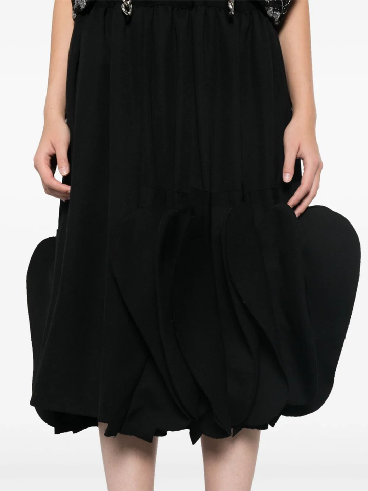 Wool Thick Gabardine Skirt