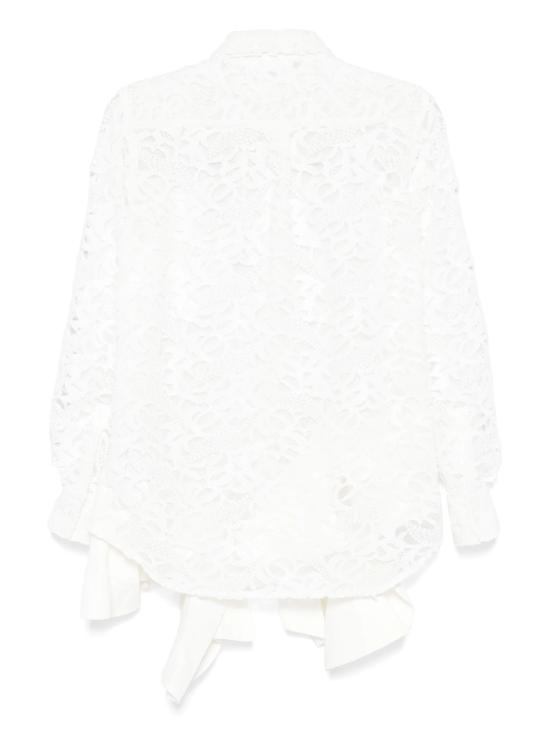 Cotton Lace 1 X Matt Fake Leatthe Blouse