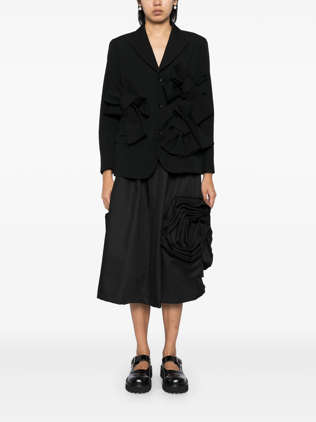 Wool Gabardine Medium Ribbon Jacket