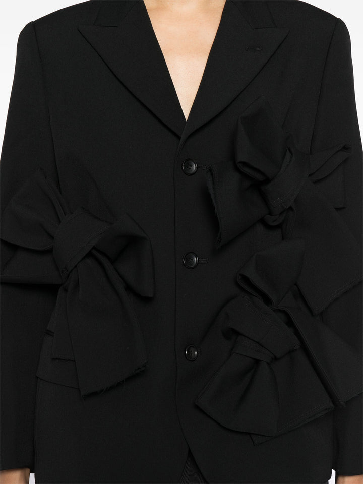 Wool Gabardine Medium Ribbon Jacket