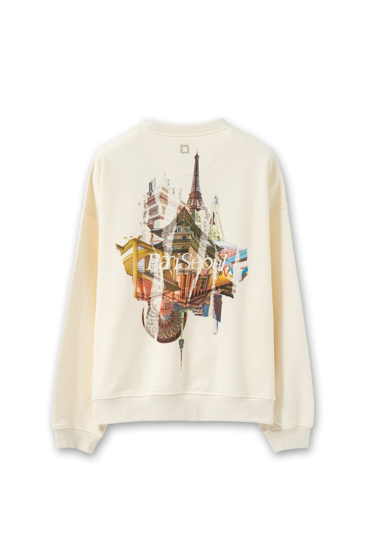 Paris Seoul Scene Crewneck Sweatshirt