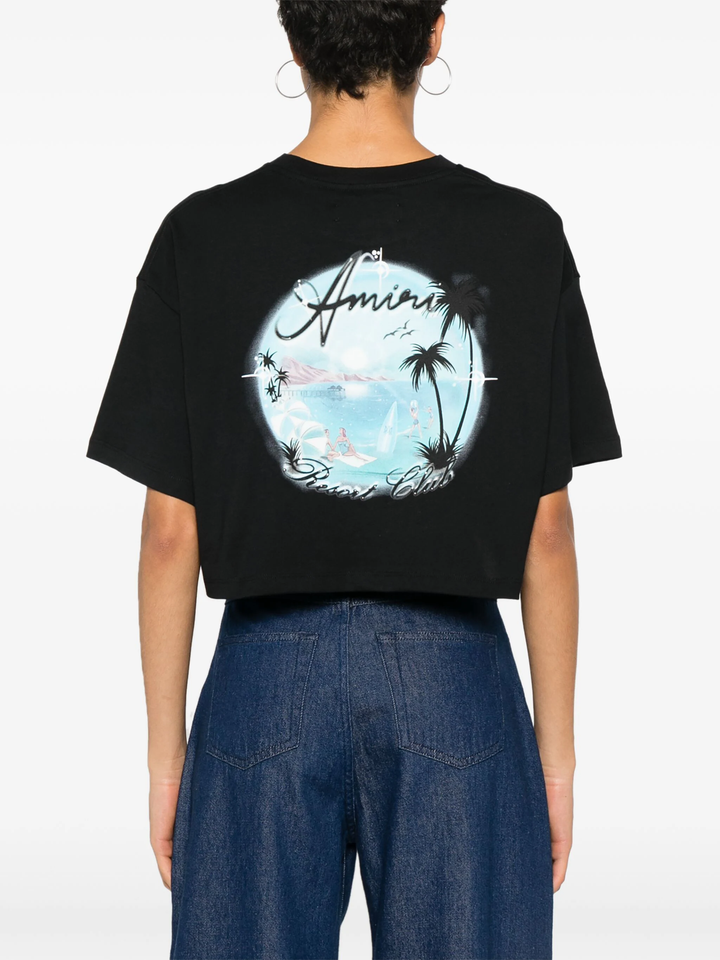 Amiri Airbrush Cropped Tee